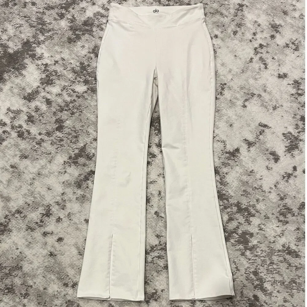 Alo Yoga Airbrush High Waist Flutter Leggings in Ivory Sz M